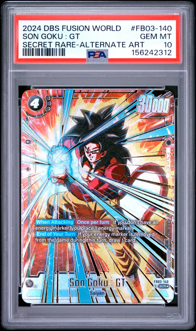 2024 #FB03-140 Son Goku : GT PSA 10 Dragon Ball Super Card Game Fusion World Raging Roar