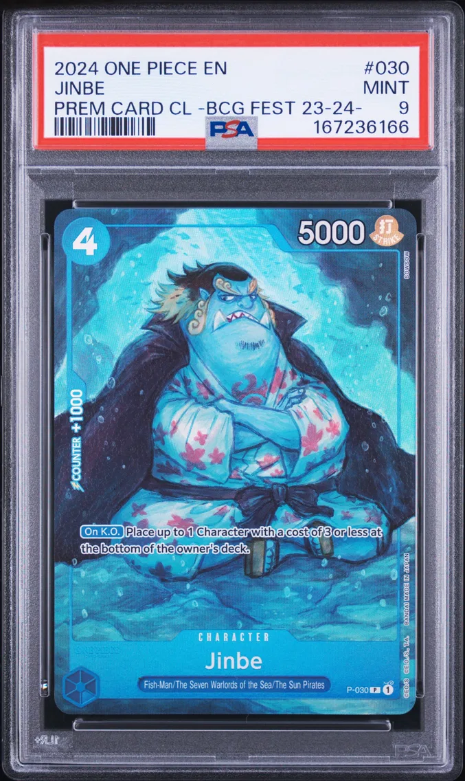 2024 #030 Jinbe PSA 9 One Piece Premium Card Collection -Bandai Card Games Fest 23-24 Edition-