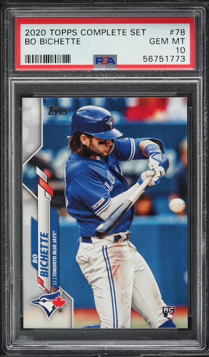2020 Topps Complete Set Bo Bichette ROOKIE #78 PSA 10 GEM MINT