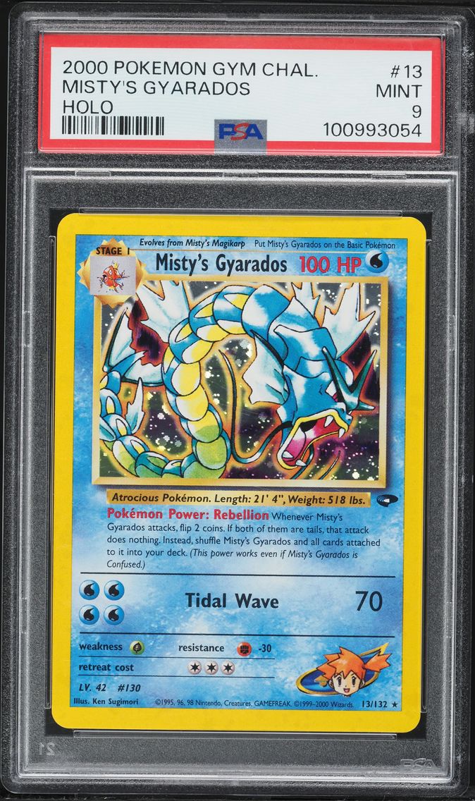 2000 #13 Misty's Gyarados PSA 9 Gym Challenge Pokemon