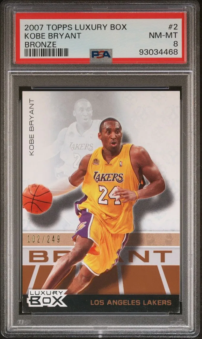 2007 #2 Kobe Bryant PSA 8 Topps Luxury Box