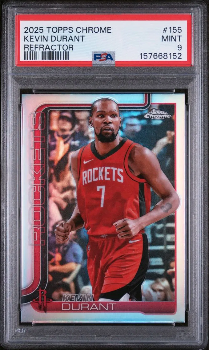 2025 #155 Kevin Durant PSA 9 Topps Chrome