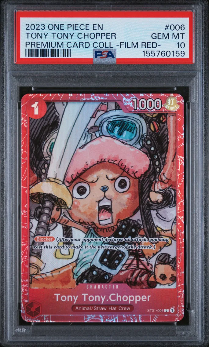 2023 #006 Tony Tony Chopper PSA 10 One Piece Premium Card Collection -One Piece Film Red-