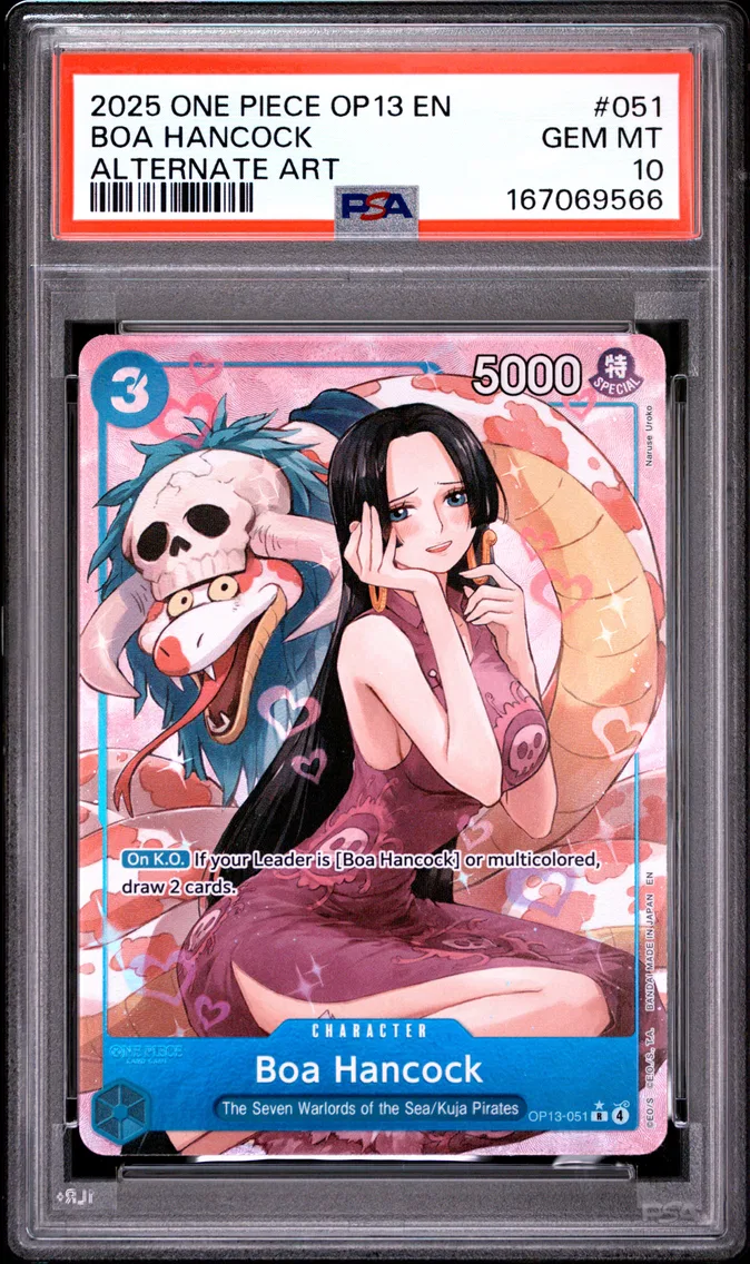 2025 #051 Boa Hancock PSA 10 One Piece OP13-Carrying on His Will
