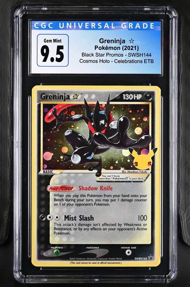 2021 #SWSH144 Greninja CGC 10 Black Star Promos - Sword & Shield - English