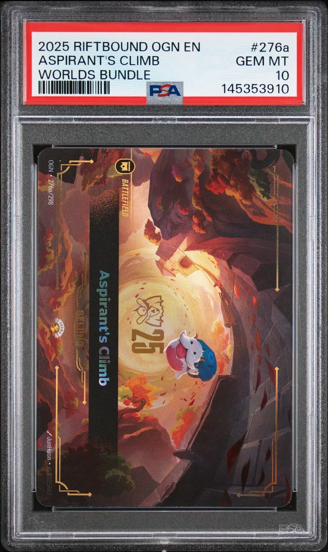 2025 #276a Aspirant's Climb PSA 10 Riftbound: League of Legends Ogn-Origins