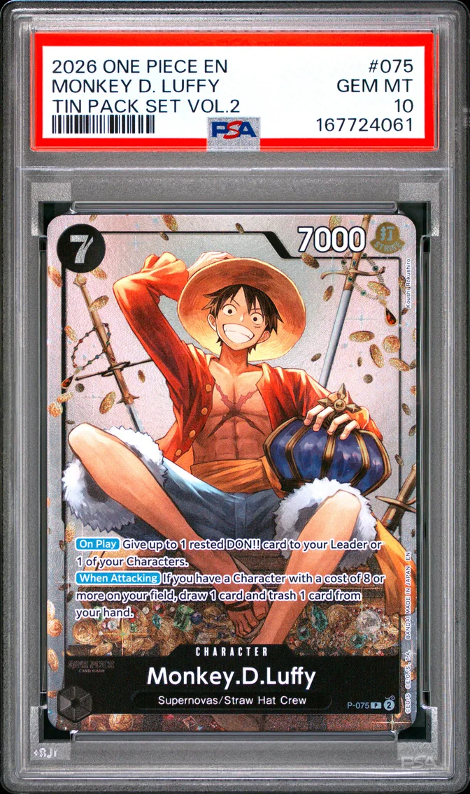 2026 #075 Monkey D. Luffy PSA 10 One Piece Promos