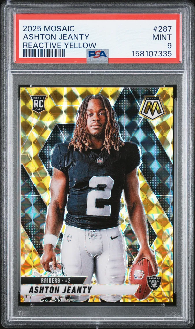 2025 #287 Ashton Jeanty PSA 9 Panini Mosaic