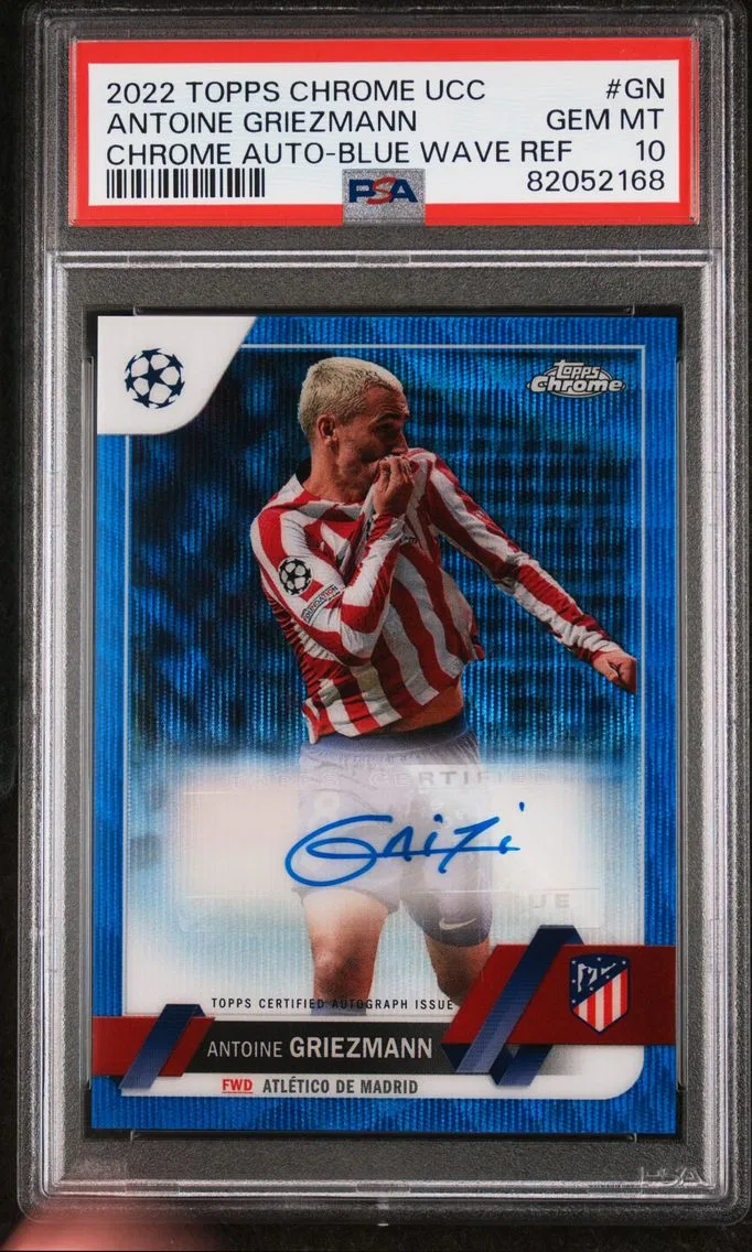 2022 #GN Antoine Griezmann PSA 10 Topps Chrome UEFA Club Competitions Chrome Autographs