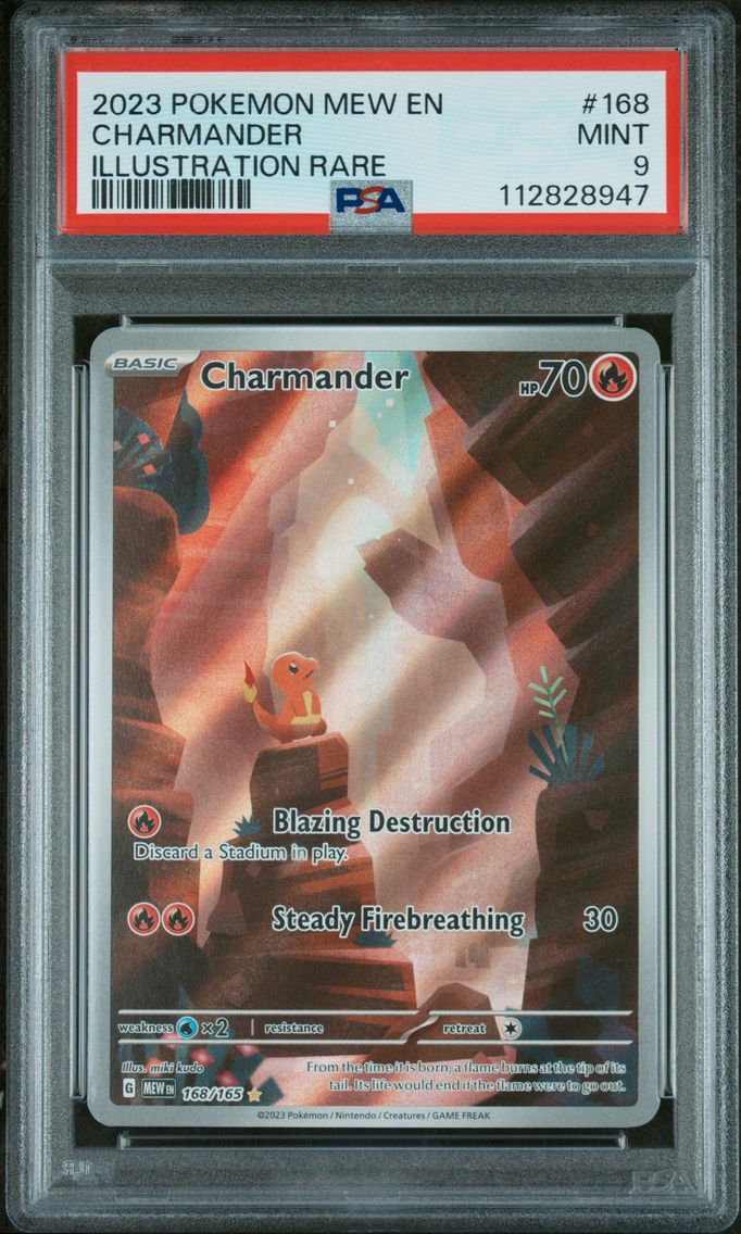 2023 #168 Charmander PSA 9 Mew EN-151