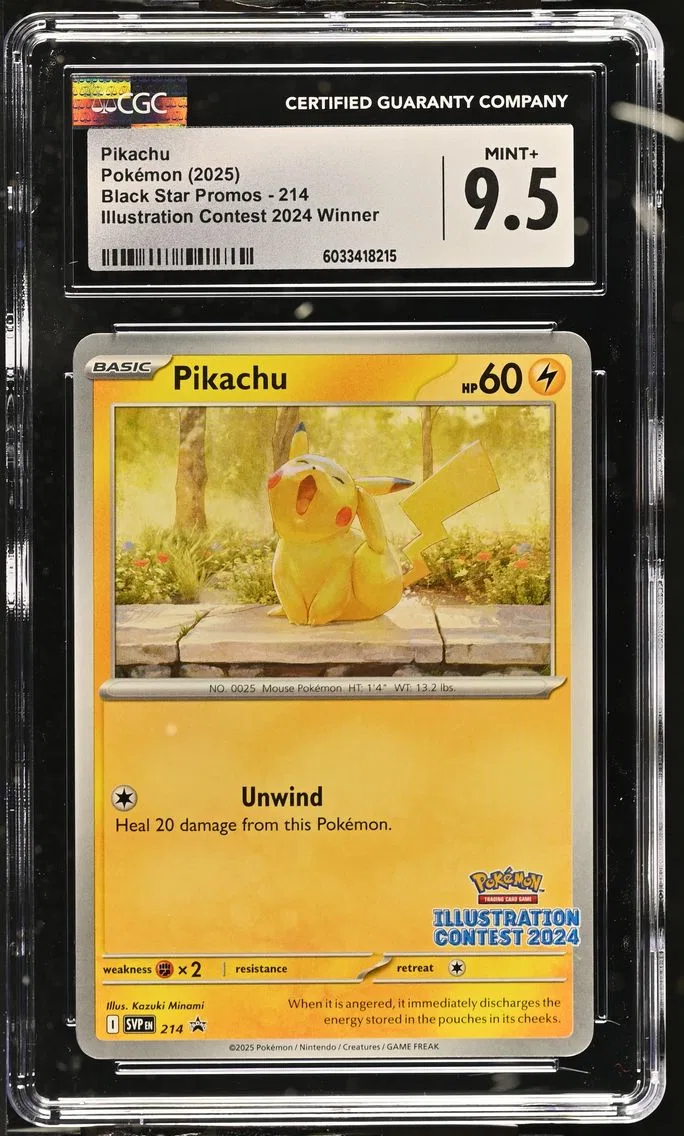 2025 #214 Pikachu CGC 9.5 Black Star Promos - Scarlet & Violet SVP EN - English