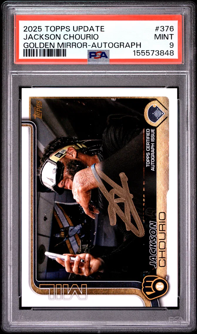 2025 #376 Jackson Chourio PSA 9 Topps Update