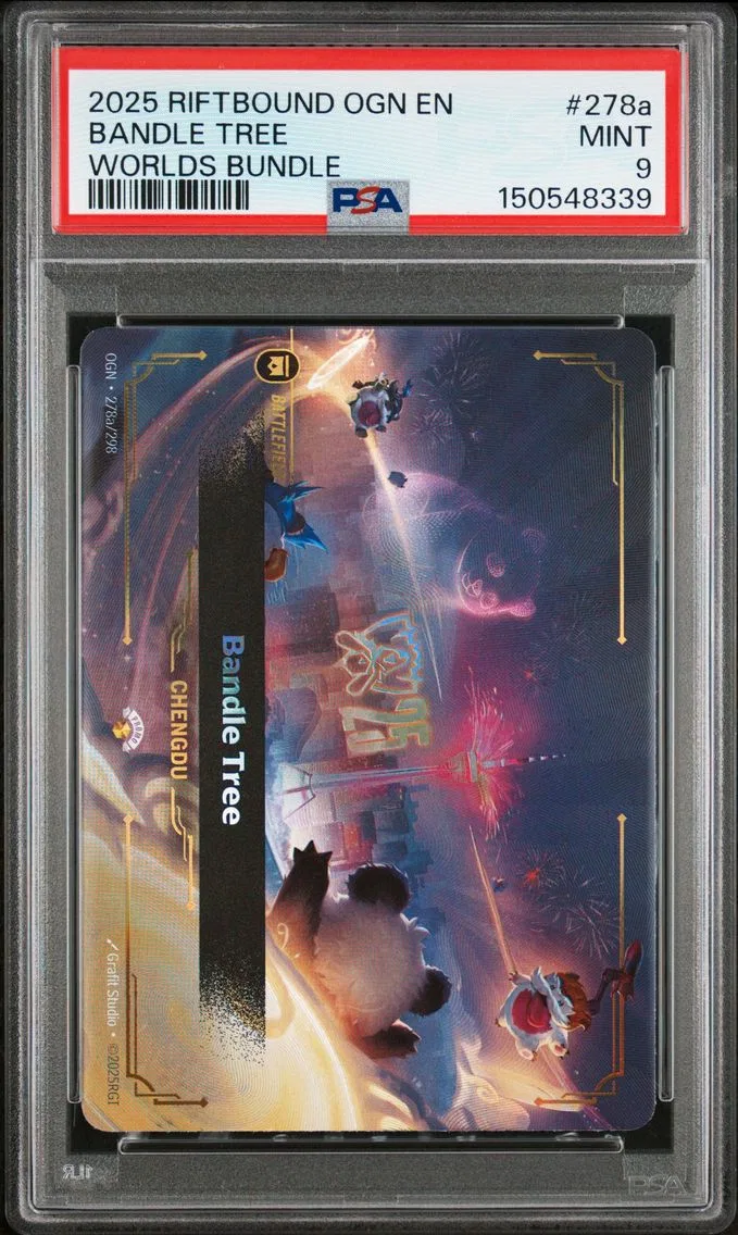 2025 #278a Bandle Tree PSA 9 Riftbound: League of Legends Ogn-Origins