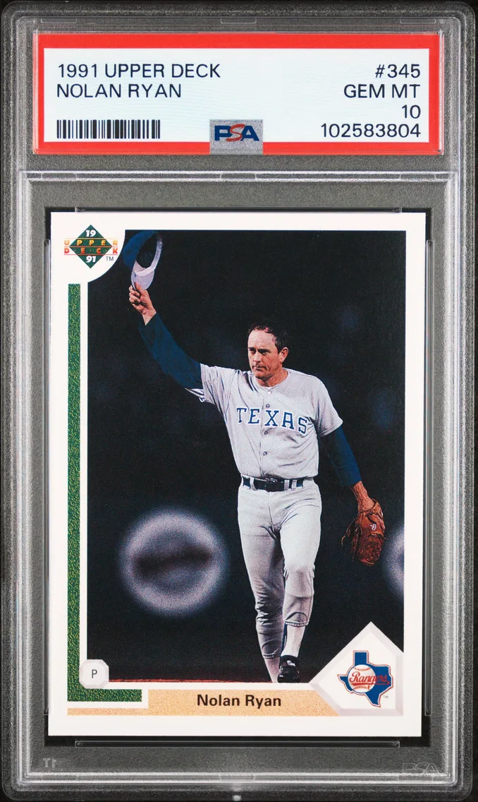1991 #345 NOLAN RYAN PSA 10 Upper Deck