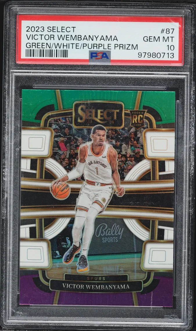 2023 #87 Victor Wembanyama PSA 10 Panini Select Basketball