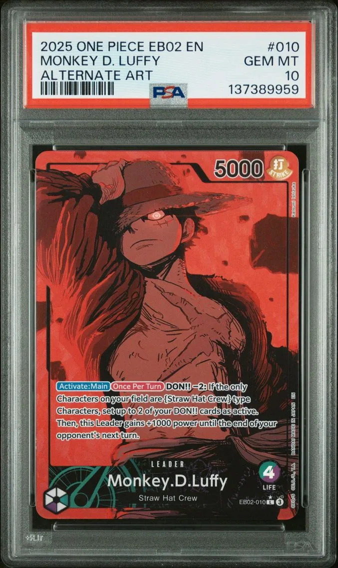 2025 #010 Monkey D. Luffy PSA 10