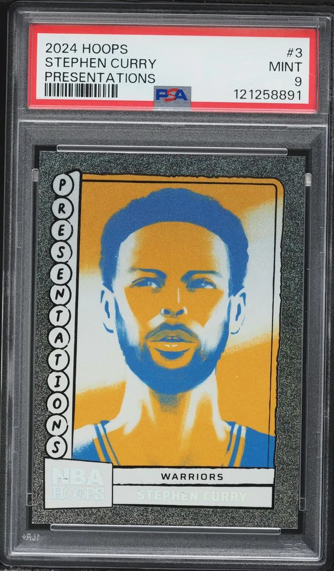 2024 #3 Stephen Curry PSA 9 Panini NBA Hoops Presentations Basketball
