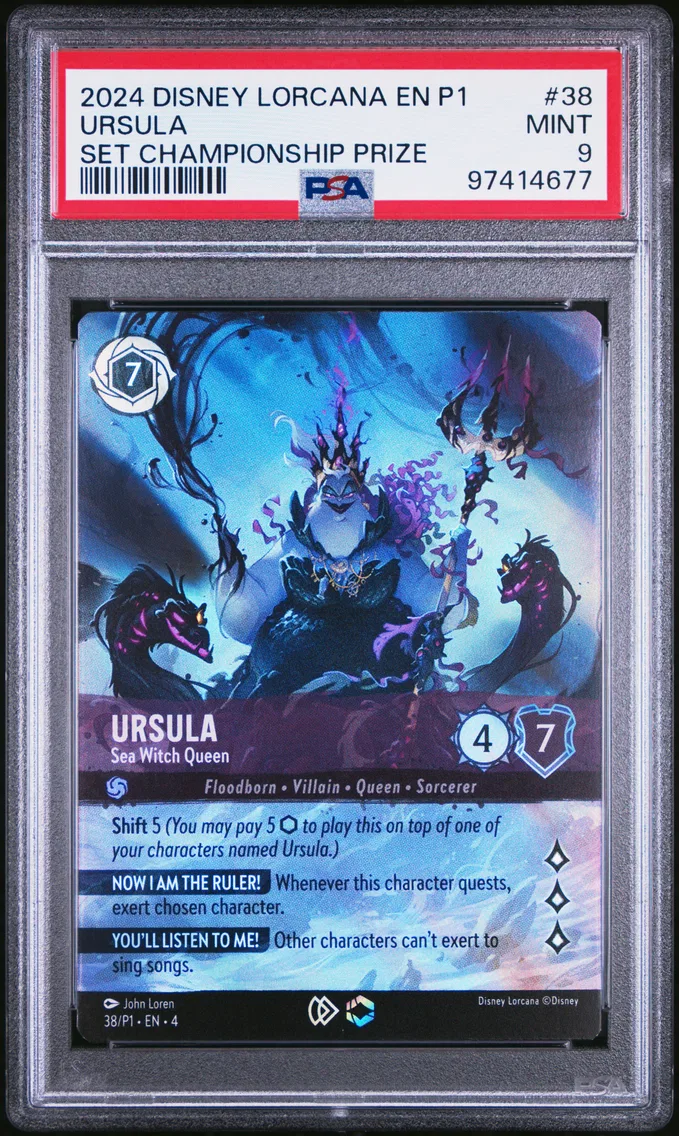 2024 #38 Ursula - Sea Witch Queen PSA 9 Disney Lorcana EN P1-Promo