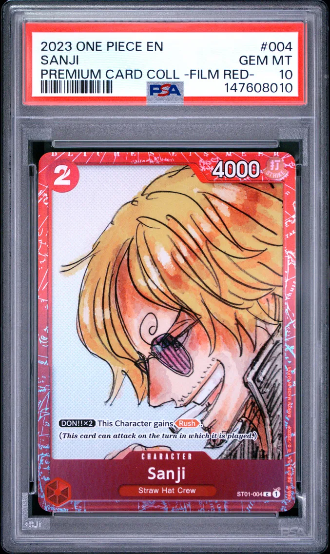 2023 #004 Sanji PSA 10 One Piece Premium Card Collection -One Piece Film Red-