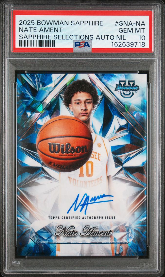 2025 #SNA-NA Nate Ament PSA 10 B
