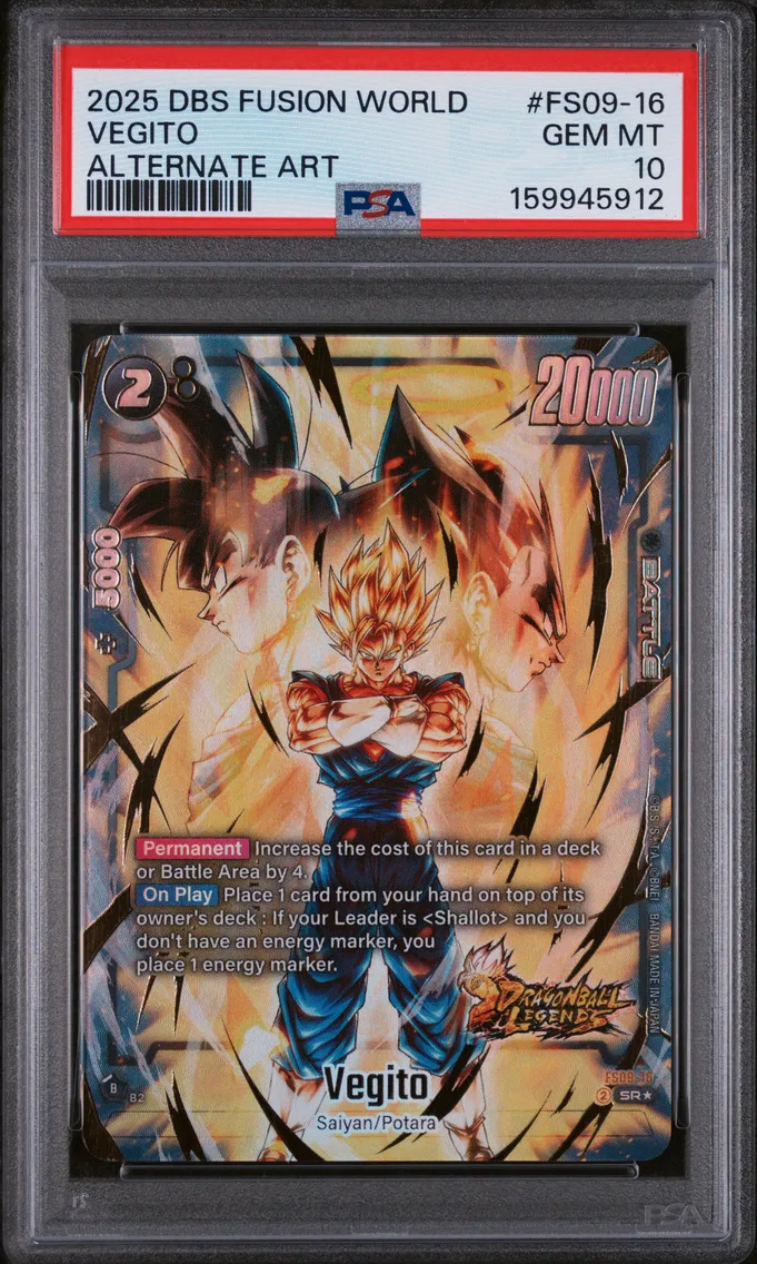 2025 #FS09-16 Vegito PSA 10 Dragon Ball Super Card Game Fusion World Starter Deck EX Shallot
