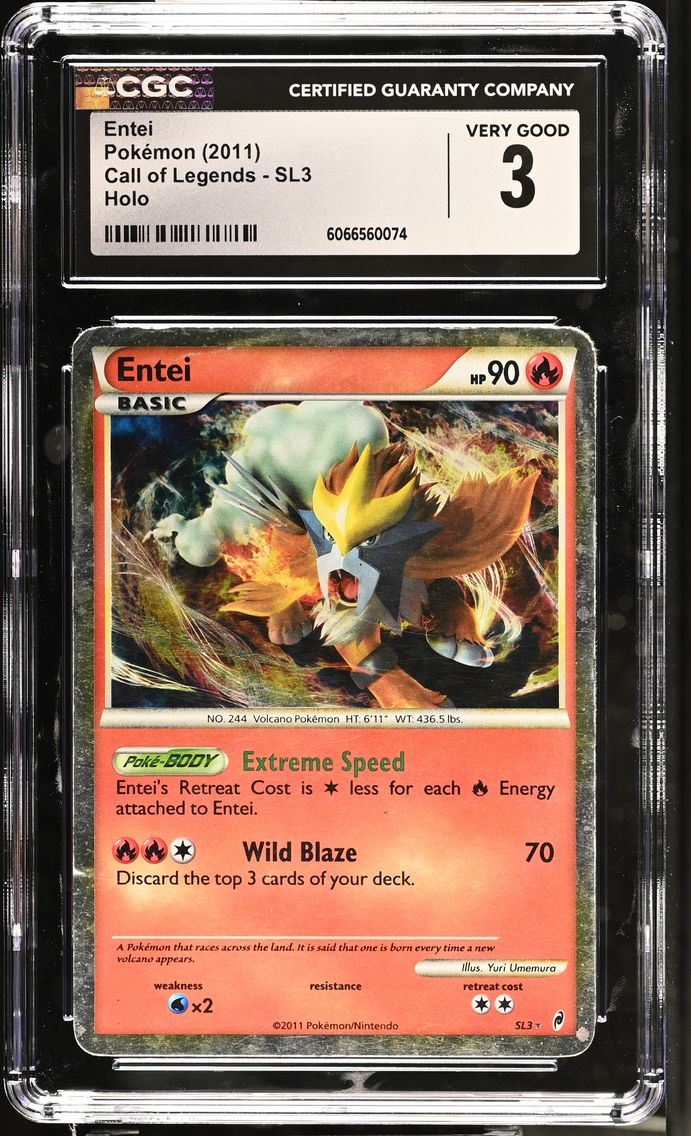 2011 #SL3 Entei CGC 3 Call of Legends - English