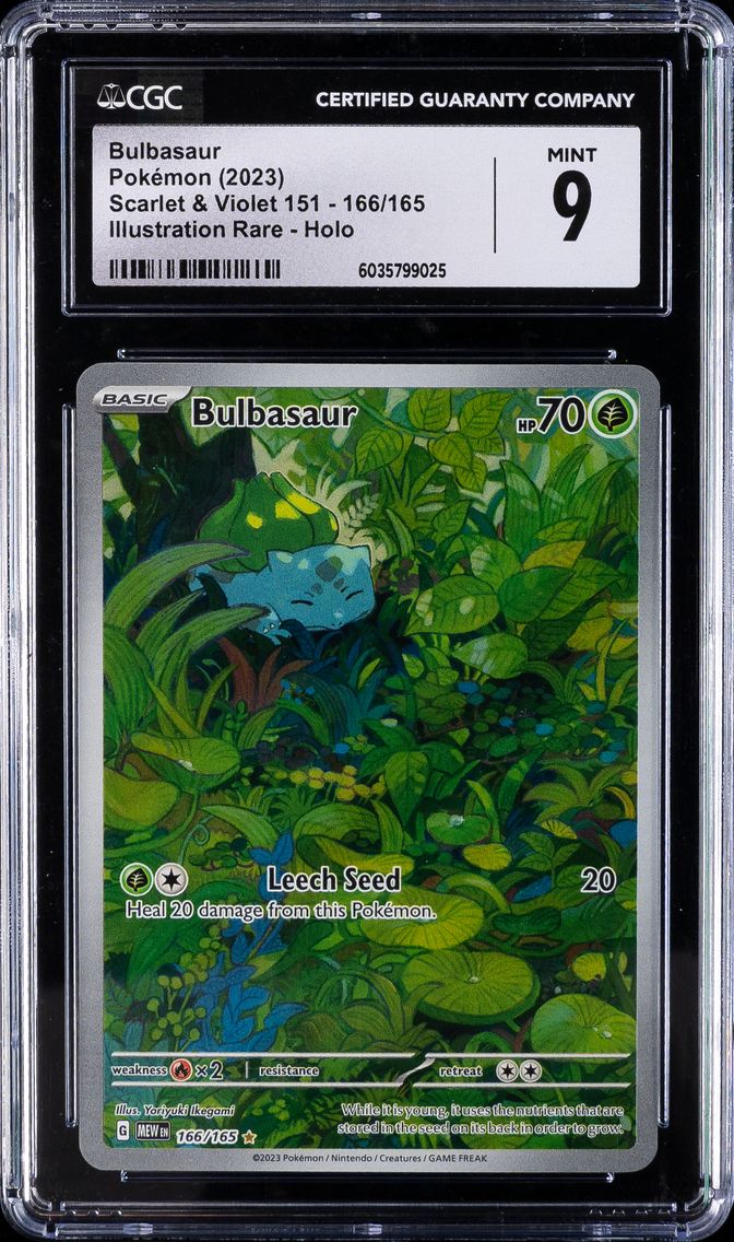 2023 #166 Bulbasaur CGC 9 Mew EN-151 Pokemon