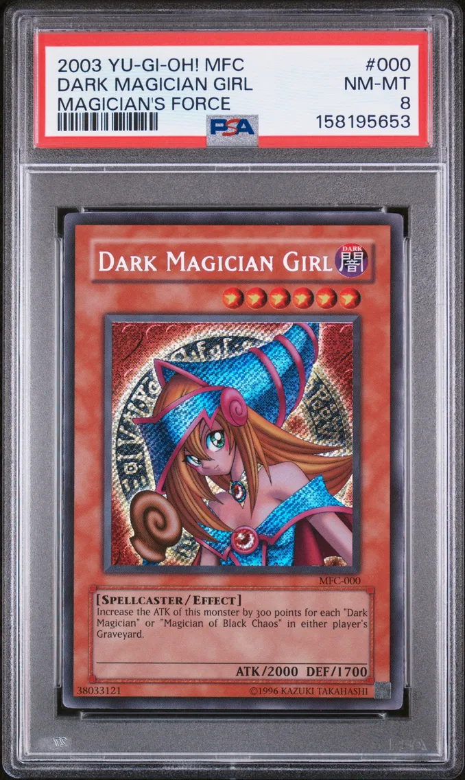 2003 #000 Dark Magician Girl PSA 8 YU-GI-Oh! Mfc-Magician's Force