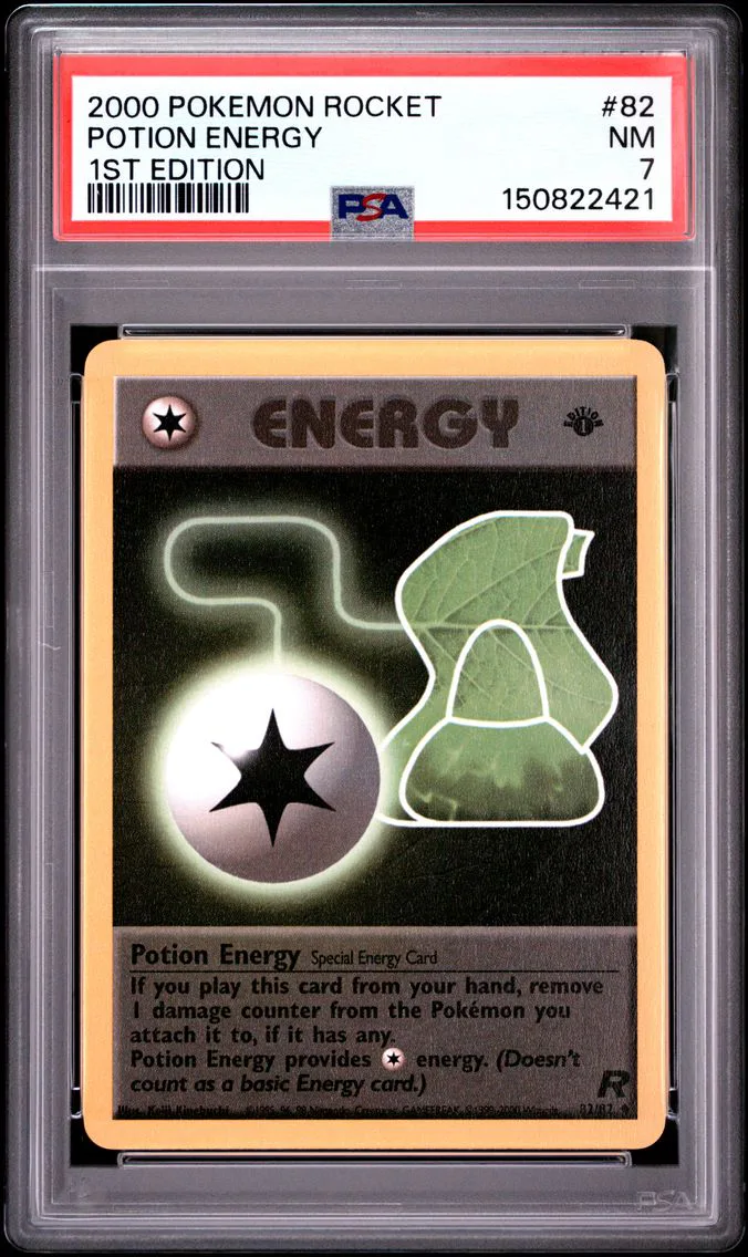 2000 #82 Potion Energy 1st Edition PSA 7 Rocket