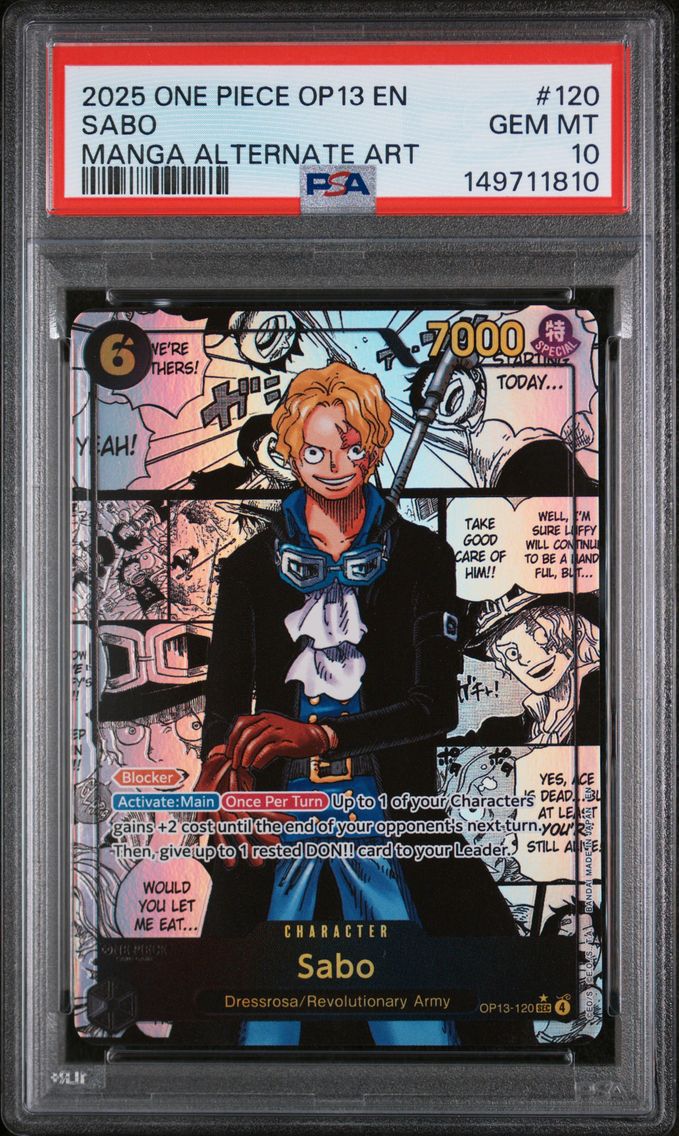2025 #120 Sabo PSA 10 One Piece 
