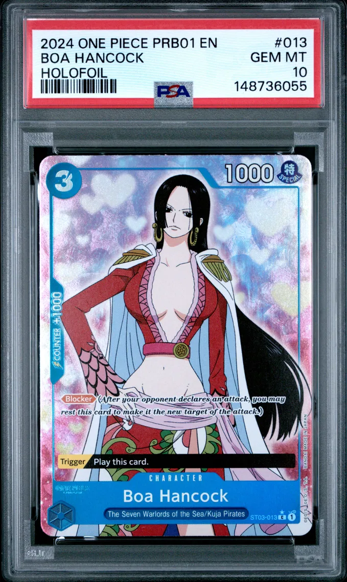 2024 #013 Boa Hancock PSA 10 One Piece PRB01-Premium Booster -One Piece Card the Best-