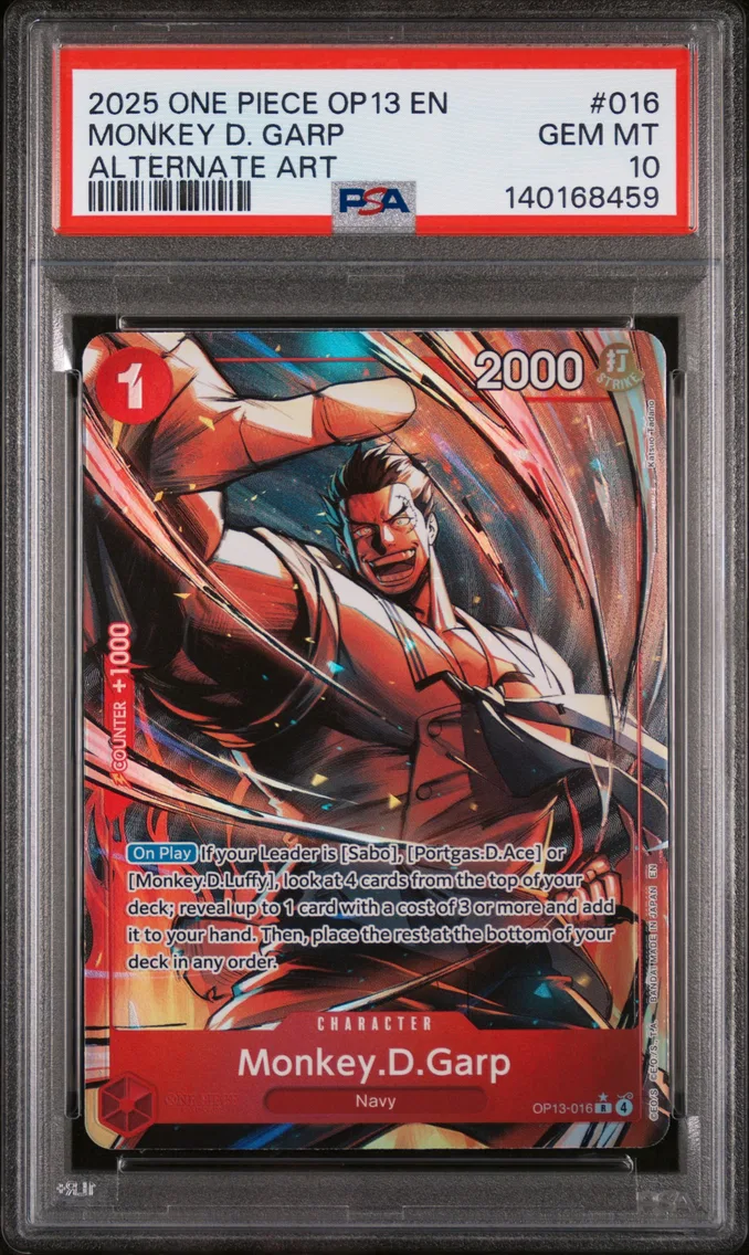 2025 #016 Monkey D. Garp PSA 10 One Piece OP13-Carrying on His Will