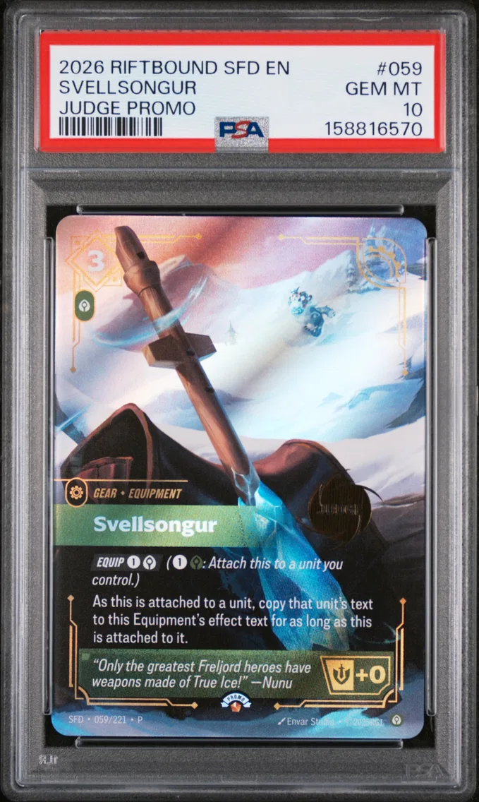 2026 #059 Svellsongur PSA 10 Riftbound: League of Legends Sfd-Spiritforged