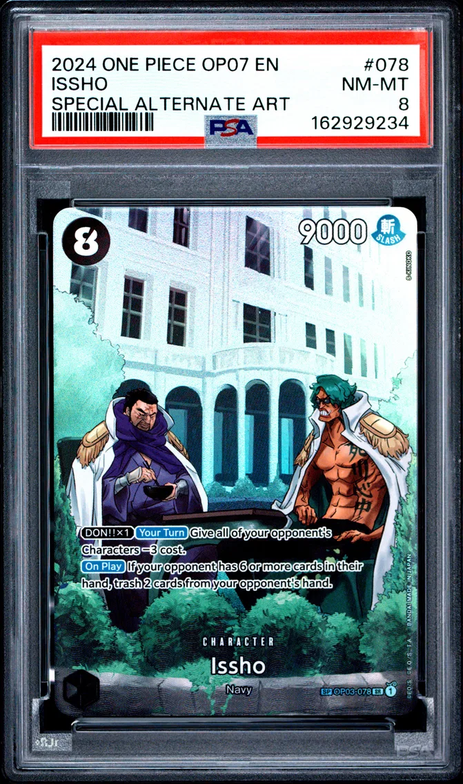 2024 #078 Issho PSA 8 One Piece OP07-500 Years in the Future