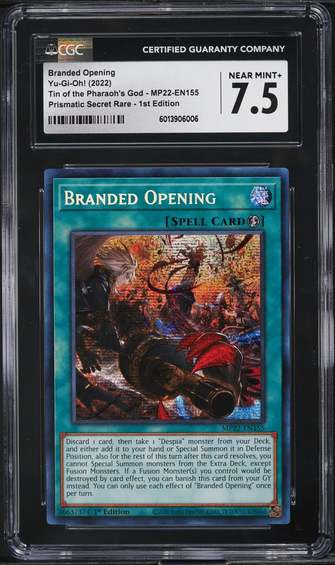 2022 #MP22-EN155 Branded Opening CGC 7.5 Yu-Gi-Oh! MP22 1st Edition