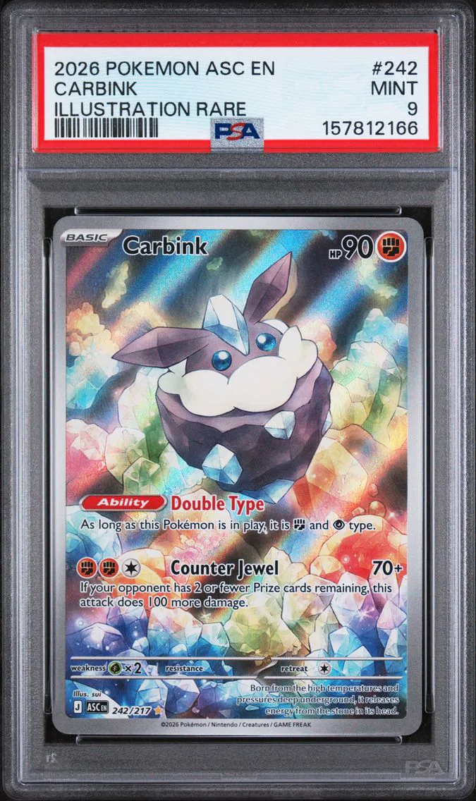 2026 #242 Carbink PSA 9 Asc EN-Ascended Heroes