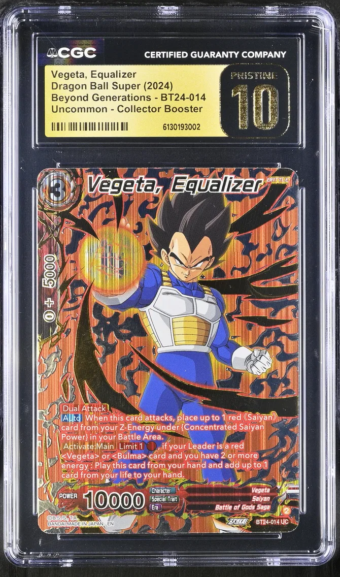 2024 #BT24-014 Vegeta, Equalizer CGC 10 Pristine Beyond Generations (BT24) - English
