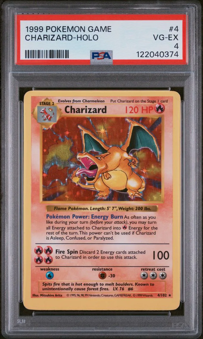 1999 #4 Charizard-Holo Shadowles