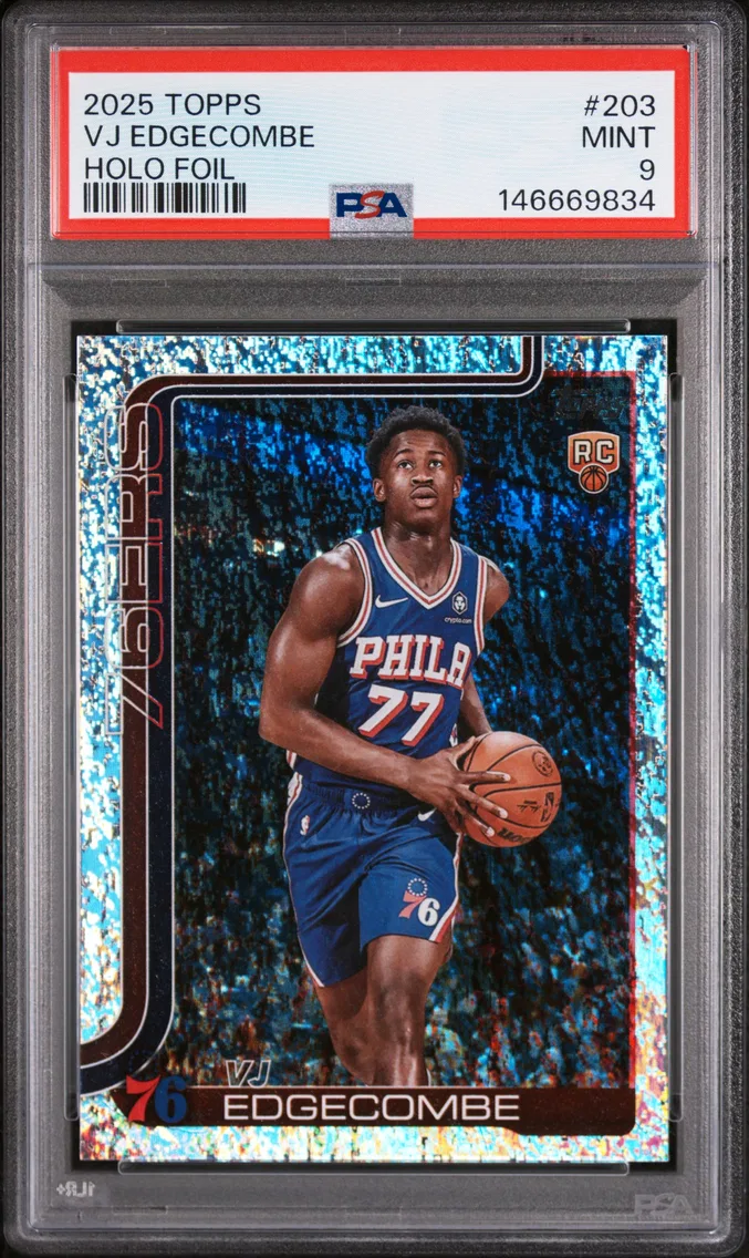 2025 #203 VJ Edgecombe PSA 9 Topps