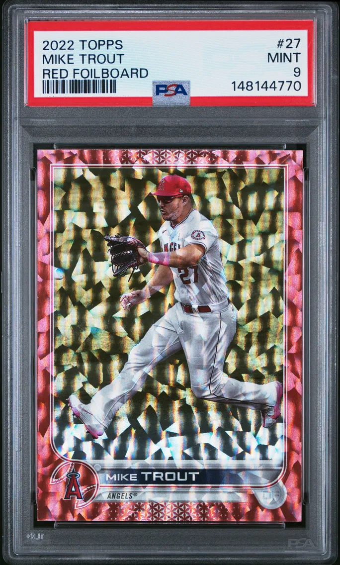 2022 #27 Mike Trout PSA 9 Topps