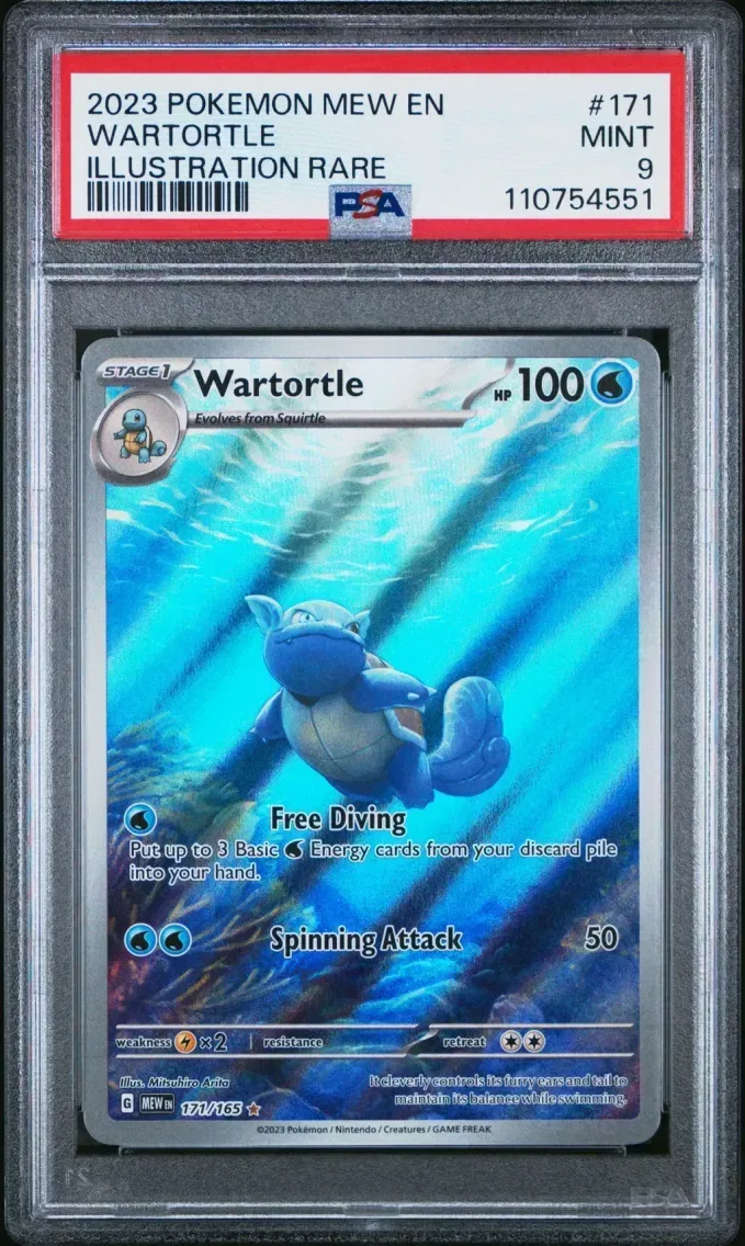 2023 Pokemon Mew EN-151 Wartortle Mew EN-151 #171 PSA 9
