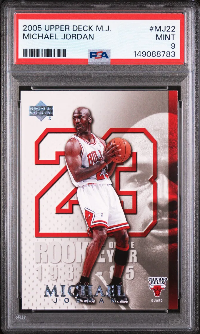 2005 #MJ22 Michael Jordan PSA 9 Upper Deck Michael Jordan
