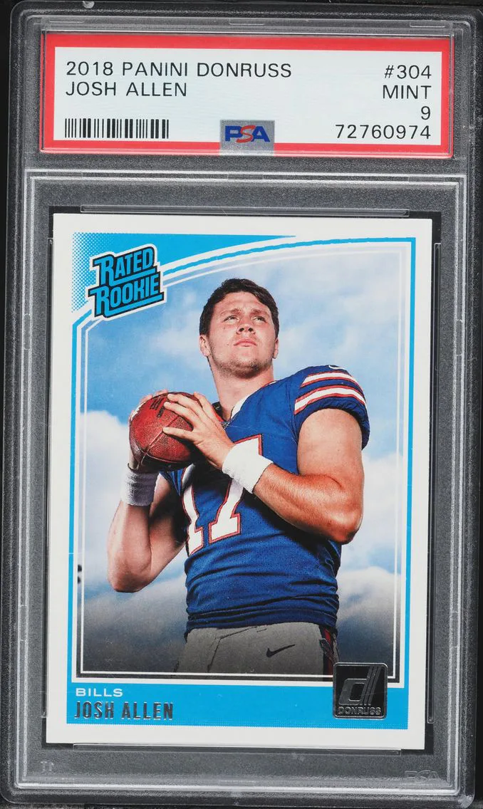 2018 #304 Josh Allen PSA 9 Panini Donruss Football