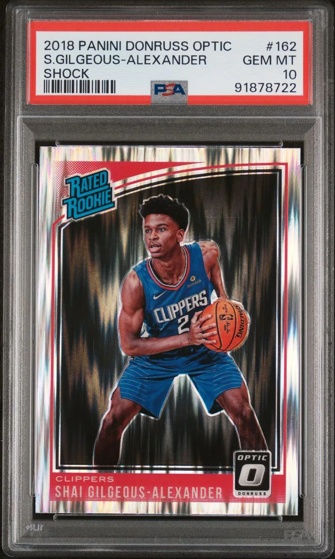 2018 #162 Shai Gilgeous-Alexander PSA 10 Panini Donruss Optic