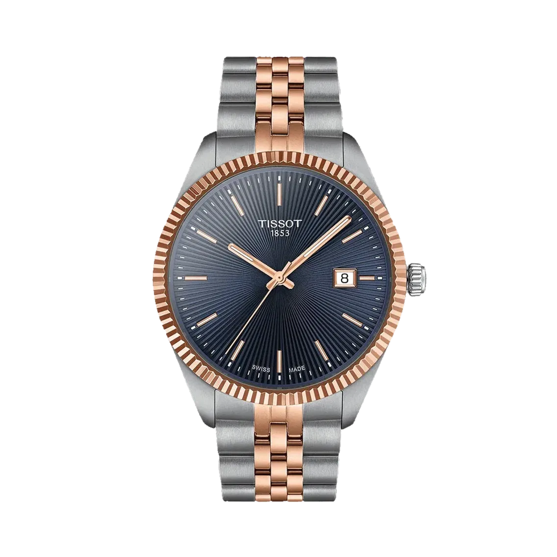 Tissot Ballade Quartz 40mm - Blue Dial on Two-Tone Bracelet