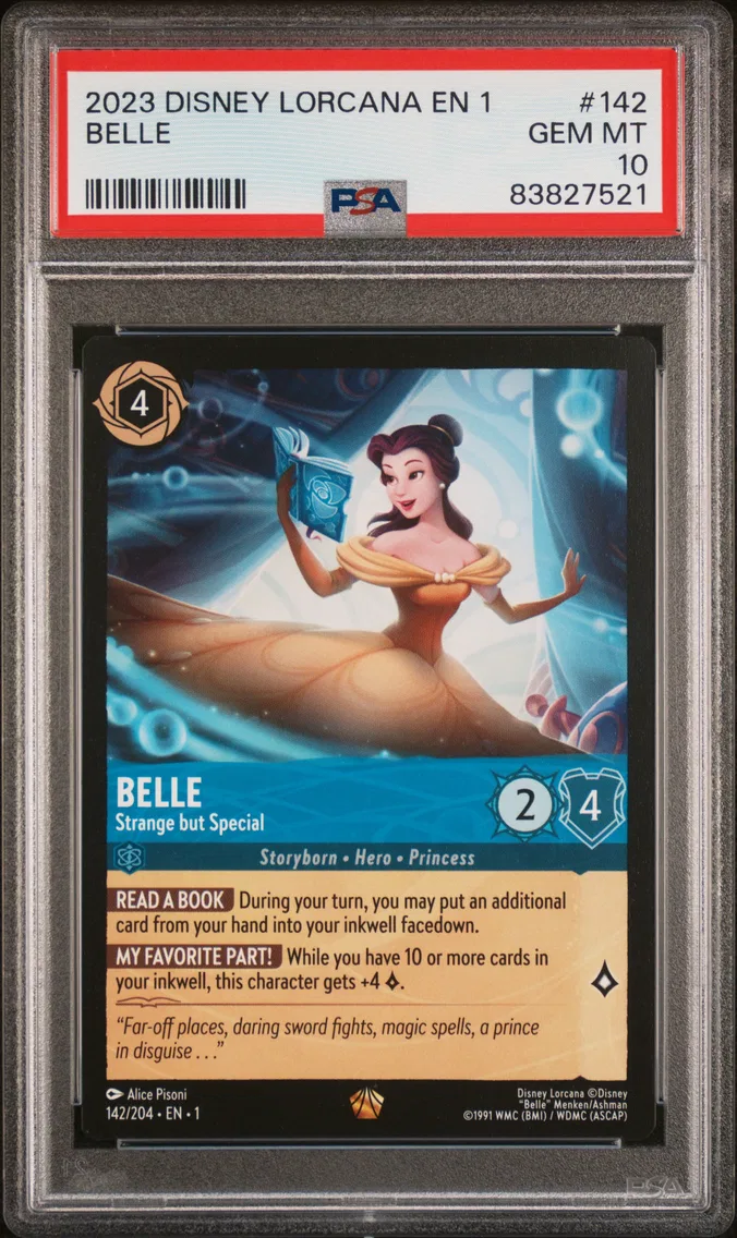 2023 #142 Belle - Strange But Special PSA 10 Disney Lorcana EN 1-the First Chapter