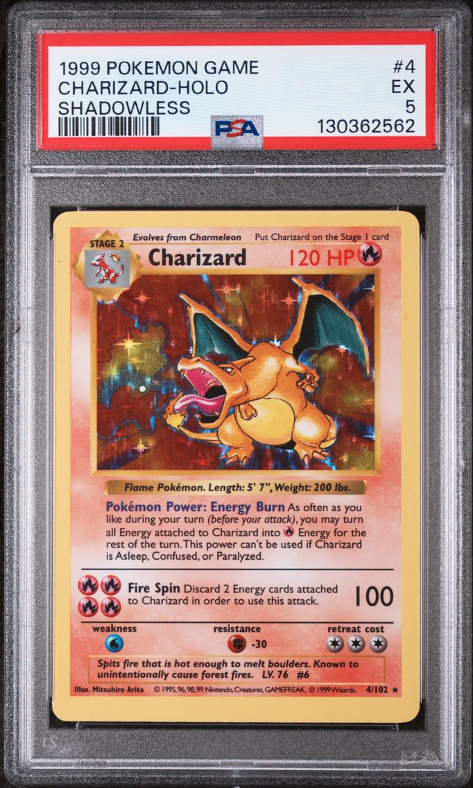 1999 #4 Charizard-Holo Shadowles