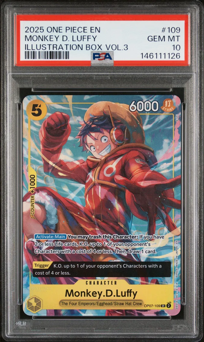 2025 #109 Monkey D. Luffy PSA 10 One Piece Promos