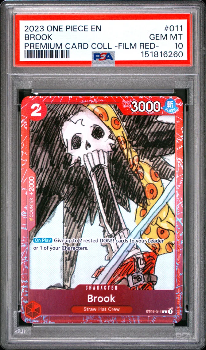 2023 #011 Brook PSA 10 One Piece Premium Card Collection -One Piece Film Red-