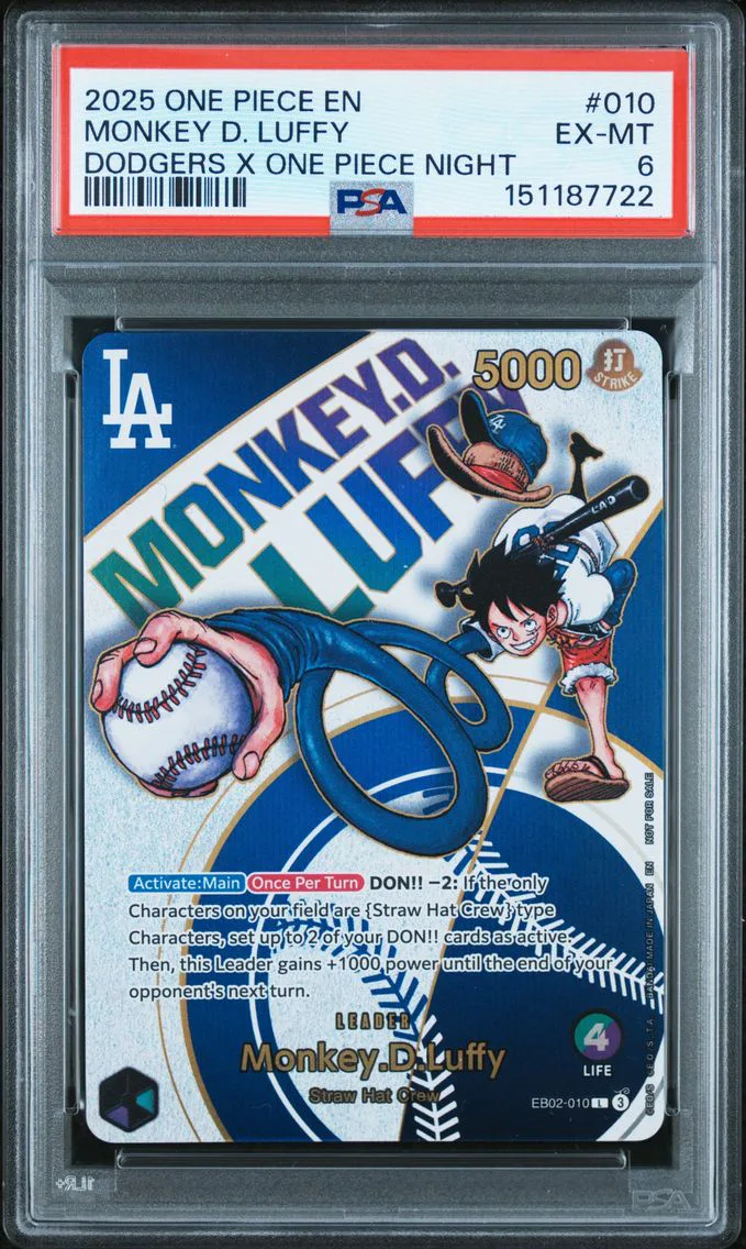 2025 #010 Monkey D. Luffy PSA 6 
